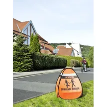 Reer 3-D-Straßenwarnschild spielende Kinder