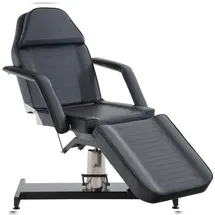 deluke Kosmetikliege REGEN Hydraulisch 64x185x125cm, Kunstleder, Schwarz Massageliege Tattooliege
