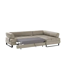 Switch Eckcouch Mikrofaser 3-Sitzer Grau