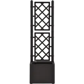 vidaXL Garten-Hochbeet mit Spalier 646089 60 x 30 cm Anthrazit