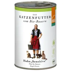 defu Nassfutter Katze Huhn Sensitive bio 410g