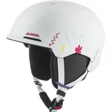 Alpina BRIX JR Skihelm, White-Graphic matt, 48-52