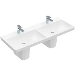 Villeroy & Boch Schrank-Doppelwaschtisch Avento 4A23CK 1200x470mm Rechteck Weiß Alpin