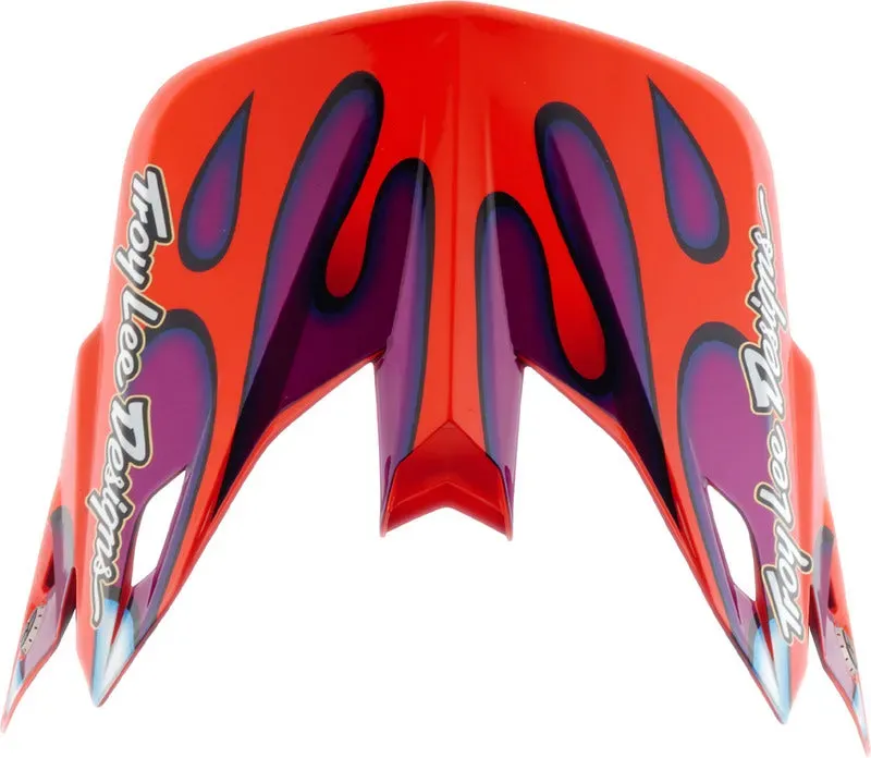 Troy Lee Designs Se5 Composite Motocrosshelmschirm Overspray Violett/Weiß - Einheitsgröße Erwachsene