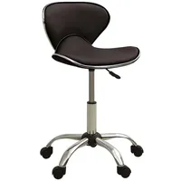 VidaXL Friseur Rollhocker Braun Kunstleder