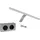 WELLTIME Lucio LED 34 W Warmweiß Silber 4 cm