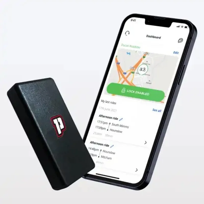 PEGASE GPS-Diebstahlsicherung für Blei-Säure-Batterien (kein Abonnement erforderlich), schwarz