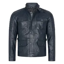 Rock Creek Lederjacke blau 2