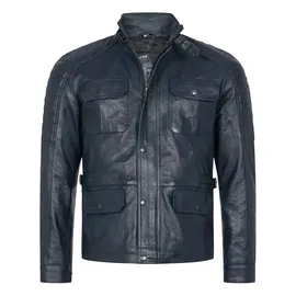 Rock Creek Lederjacke blau 2