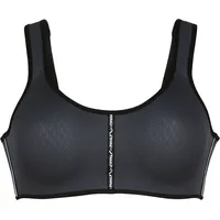 Anita Panalp Air Sport-BH, Minimal-Print, für Damen, 476 ANTH./ SCHWARZ, 75C