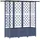vidaXL Hochbeet mit Rankgitter und Dach 162,5 x 40 x 138 cm Grau