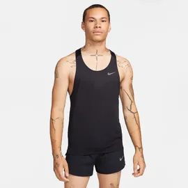 Nike Fast Dri-FIT Singlet Lauf-Tanktop Herren 010 black/reflective silv L