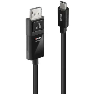 Lindy USB-C auf DisplayPort Adapter 3 m Schwarz