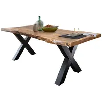 'massivart' Esstisch Baumkantentisch 160 cm massiv Mango - TOMASO