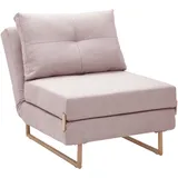 Schlafsessel Malic Rosa Webstoff
