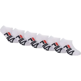 Fila Sneakersocken FILA "JUNIOR UNISEX INVISIBLE SOCKS", Mädchen, Gr. 23-26, weiß, diverse Faserarten, unifarben mit Farbeinsatz, normal, Socken Sneakersocken, mit Logoschriftzug seitlich