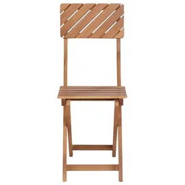 Beliani Balkon Set 3-tlg. Dunkelbraun