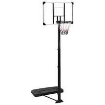 vidaXL Basketballständer Transparent 256-361 cm