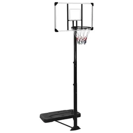 vidaXL Basketballständer Transparent 256-361 cm