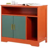 Vevor Katzenschrank 792x430x710 mm Rot/Grün