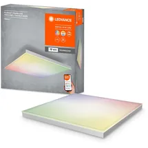 LEDVANCE Smarte LED Deckenleuchte, Panel für Innen mit WiFi Technologie, Lichtfarbe änderbar (3000K-6500K), RGB-Farben änderbar, 300mm x 300mm, Kompatibel mit Google und Alexa Voice Control, SMART+