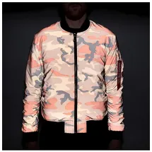 Alpha Industries MA-1 VF 59 Reflective Camo Jacke orange XL