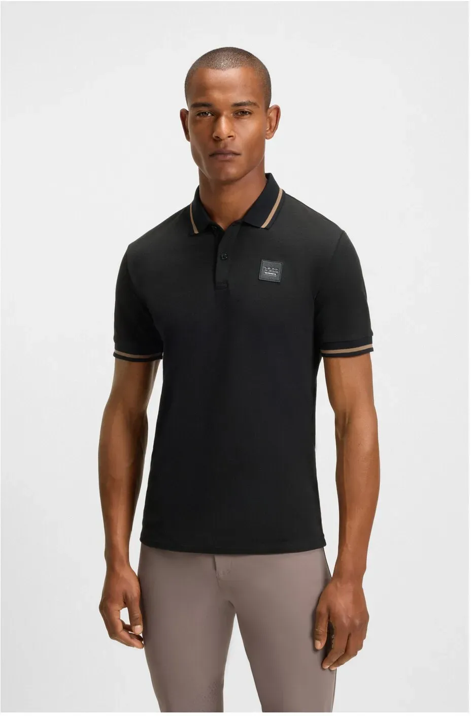 BOSS EQUESTRIAN Poloshirt mit Patch Paul black XL