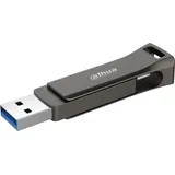 Dahua USB-P629-32-256GB USB flash drive USB Type-A / USB Type-C 3.2 Gen 1 (3.1 Gen 1) (256 GB, USB-C, USB-A, USB 3.2), USB Stick, Schwarz