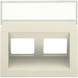 Niko Züblin 100-65400 Abdeckung Daten 2x RJ schräger Ausgang, cream 10065400