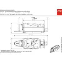 PCE 54015063 CEE Motorschutzstecker 16A 5polig 400V 1St.