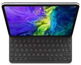 Apple Smart Keyboard Folio Tablet-Tastatur schwarz geeignet für Apple iPad Air 4. Gen (2020), Apple iPad Air 5. Gen (2022), Apple iPad Pro 11" 1. Gen (2018), Apple iPad Pro 11" 2. Gen (2020)