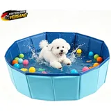 Hundepool 60X20Cm Hundeplanschbecken Faltbarer Hundepool Mit Ablassventil Rutsch