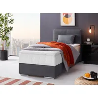 Cotta Boxbett »Tom«, mit Bettkasten, Topper und Zierkissen, grau