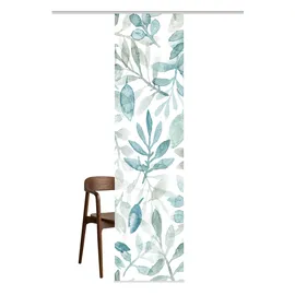 HOME WOHNIDEEN Schiebegardine HOME WOHNIDEEN "KAORI", petrol, B:60cm H:245cm, Polyester, Polyester, Gardinen, digital bedruckt