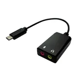 Value Audio Adapter USB Typ C - 2x 3,5mm Klinken-Stecker 0,13m (12.99.3213)