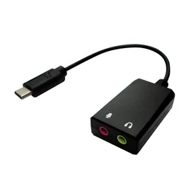 Value Audio Adapter USB Typ C - 2x 3,5mm Klinken-Stecker 0,13m (12.99.3213)