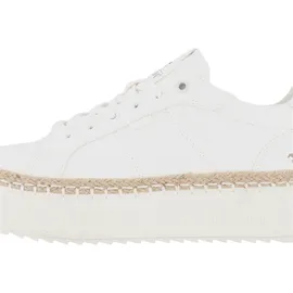 Mustang Damen Plateau Sneaker Weiß 37