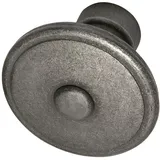 halcö Türknopf rund - thermopatiniert (antik-grau)