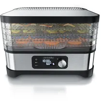 Arendo Dörrautomat, 5 Etagen, BPA frei, Edelstahl, Timer 24h