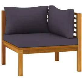 vidaXL 3-Sitzer-Gartensofa 308 x 80 x 66 cm Grau