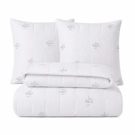 sei Design Bettset Kissen und Decke 135x200 Large SWAN-Set 2 Bettdecken 135x200 + 2 Kopfkissen 80x80 - EIN Gefühl wie Daunen