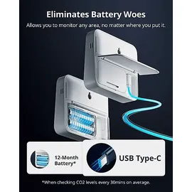 SwitchBot Meter Pro CO2 - Messgerät – Smarte Wetterstation, Weiß