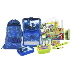 JOLLY Schulranzen-Set »ERGONOMIC FLEXI« blau
