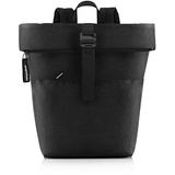 reisenthel rolltop backpack - urbaner und stylischer Rucksack, modernes Design, geräumiger Rucksack für Freizeit, Arbeitsweg und City-Trip, Couleur:schwarz