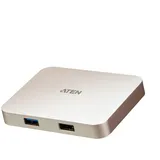 ATEN UH3235 USB-C 4K Ultra Mini Dock PD60W, UH3235-AT (PD60W), Silber