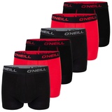 O'Neill Herren Boxershort Plain 6er Pack XL