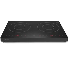 HENDI Induktionskocher doppelt, 2000W+1500W Black Line - Schwarz