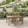 vidaXL Garten-Essgruppe 5-tlg. Grau