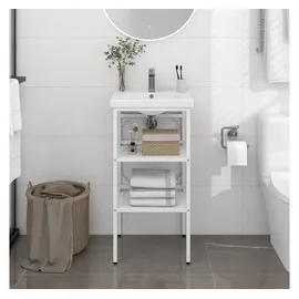 vidaXL Waschtischgestell 40 x 83 x 38 cm Weiß