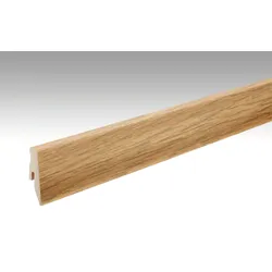 MEISTER Fußleiste Profil 3 PK Eiche 6443 für Laminatböden - 2380 x 60 x 20 mm